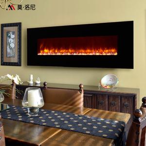 Wholesale 2380mm Wall Fireplace Heater LED Tech Wall Surface Mounted Electric Fireplace CE from china suppliers