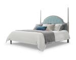 Modern American style Design Bedroom furniture set by Leather upholstered