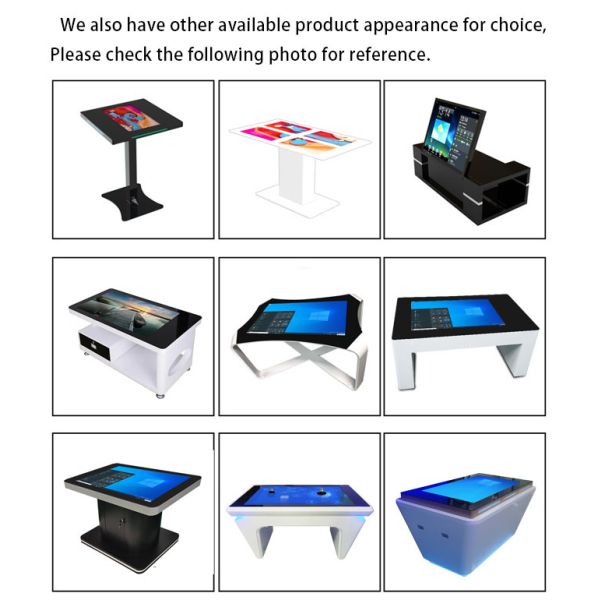 Android coffee table 43 inch advertising player interactive touch table for meeting room advertising display video player