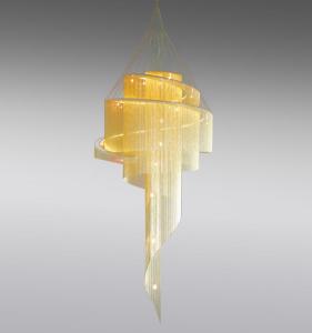 Wholesale Large Hotel Staircase Stairwell Living room tassels Spirl Chandelier（WH-CC-28） from china suppliers