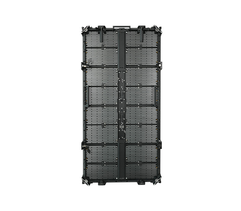 TSR Series P3.9-7.8 Transparent Rental LED Display, die casting panel design, lightweight