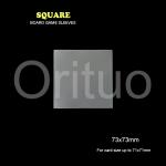 Square Clear Card Sleeves 73x73mm Size Doube Matte ISO