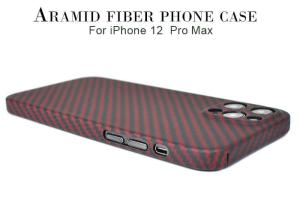 Wholesale iPhone 12 Pro Max Red Camera Full Protection Aramid Fiber Case from china suppliers