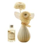 White Color Luxury Reed Diffuser Home Porcelain Air Fresheners Aroma Flower