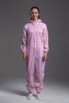 Cleanroom Garment Resuable Autoclave hooded Coverall small pink durable resuable