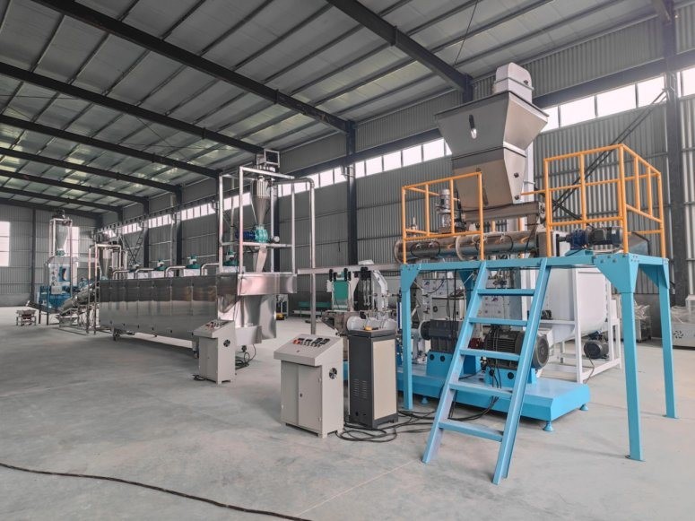 Twin Screw Pet Feed Extruder High Output Shrimp Fish Feed Pellet Extruder