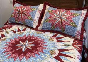 Wholesale Wonderful Handmade Twin Size Bedding Sets 4 Pcs 100% Cotton Geometric Design from china suppliers