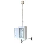 Compact Mobile CCTV Surveillance Towers For Construction Monitoring