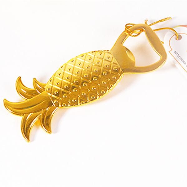 Cool Innovative wedding favor, fancy gift, metal gold plated pineapple shape beer bottle opener