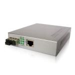 Singlemode Fiber Optic Media Converter Black ABS Media Converter For Network