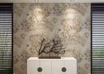 Retro Vantage Embossed Vinyl Wallpaper , Light Purple Floral Pattern Wallpaper