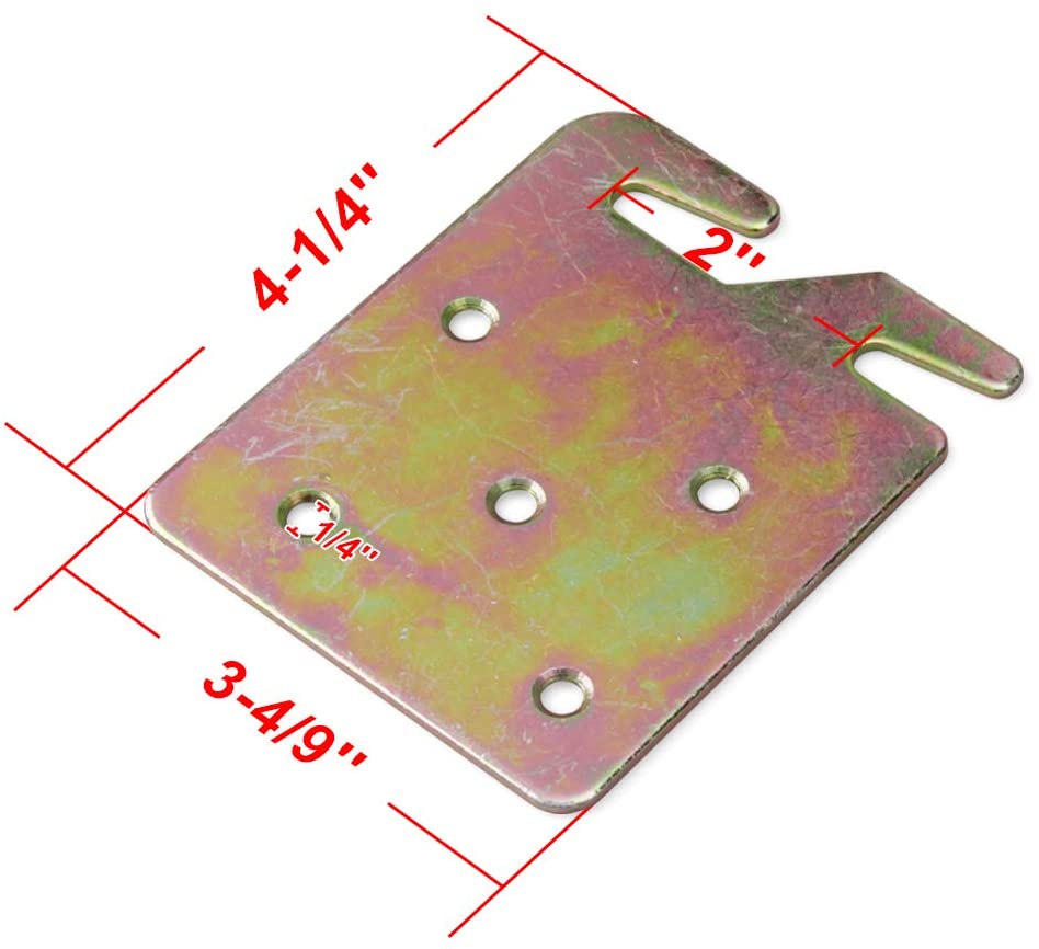 Shelf Bracket Headboard Footboard Frame Adapter Kit for Wood Bed Rail Hook Plates