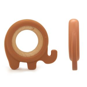 Wholesale Nursing Silicone Wooden Baby Teether EN71 Pantone Color from china suppliers