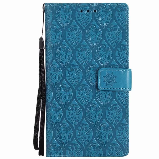 Huawei Mate 10 Leather Protective Case with Flower Embossed Pattern