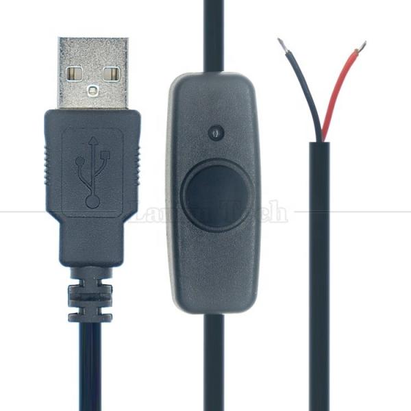Waterproof Silicone Rubber Cover on off Push Button Switch 5V USB to Open Bare
