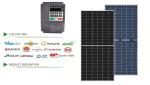 11KW Solar Agricultural Water Pumping System , Solar Powered Water Well Pump