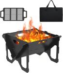 Fire Pit Stove for Backyard Patio Garden 18 inch Heat-Resistant and Weather