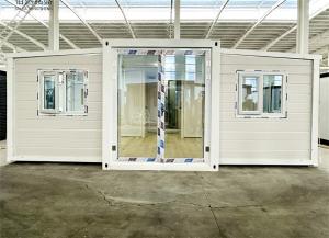 Wholesale 20-foot ivory white expanded container house with bathroom from china suppliers