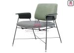 Modern Upholstered Restaurant Chairs , Power Coating Dining Chairs With Metal