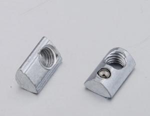 Wholesale 4040 Aluminum Profile Heavy Hex Nuts 8mm Slide Slot Nut With Loaded Ball from china suppliers