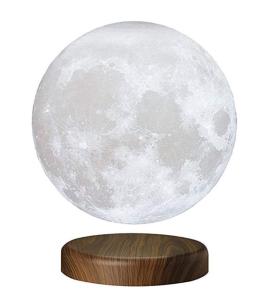 Wholesale 360 rotating round base magnetic levitation floating bottom 5inch moon lamp night lighting for gift christmas from china suppliers