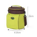 Round Heated L20*D20cm BPA free Thermal Lunch Tote