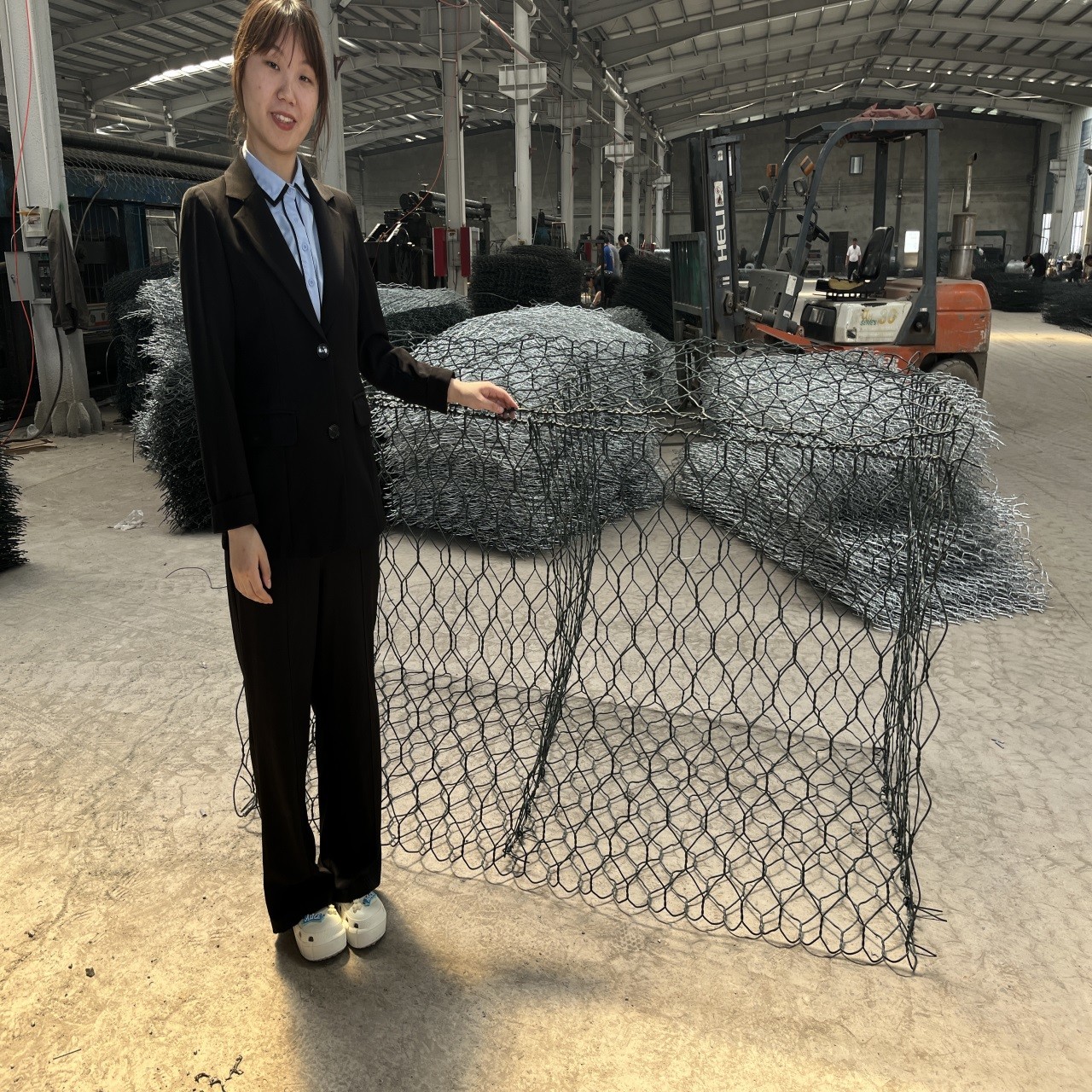 4*1*1m Galvanized Gabion Box Stone Basket Flood Control