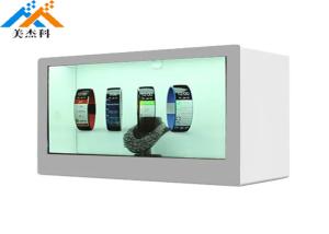 Index Transparent LCD Display Box Video Showcase 350cd/m2 Brightness AC 100-240V