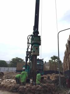 Wholesale Overall Transport Hydraulic Rotary Bored Piling Rig Machine , Foundation Piling Equipment Hire KR125K Torque 125k N.m from china suppliers