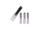 4 Flutes End Mills For Aluminum Plastic TiAlN Nano Coating High Speed