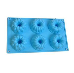Wholesale Silicone manufacturer Silicone baking tools 6 cups doughnuts shaped silicone mold SB-016 from china suppliers