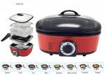 Hassle Free 6 Qt Electric Multi Cooker Tempered Glass Lid Visible Cooking