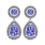 0.5 Carat Branch Flower Design JewelersClub Tanzanite Ring Sterling Silver Ring