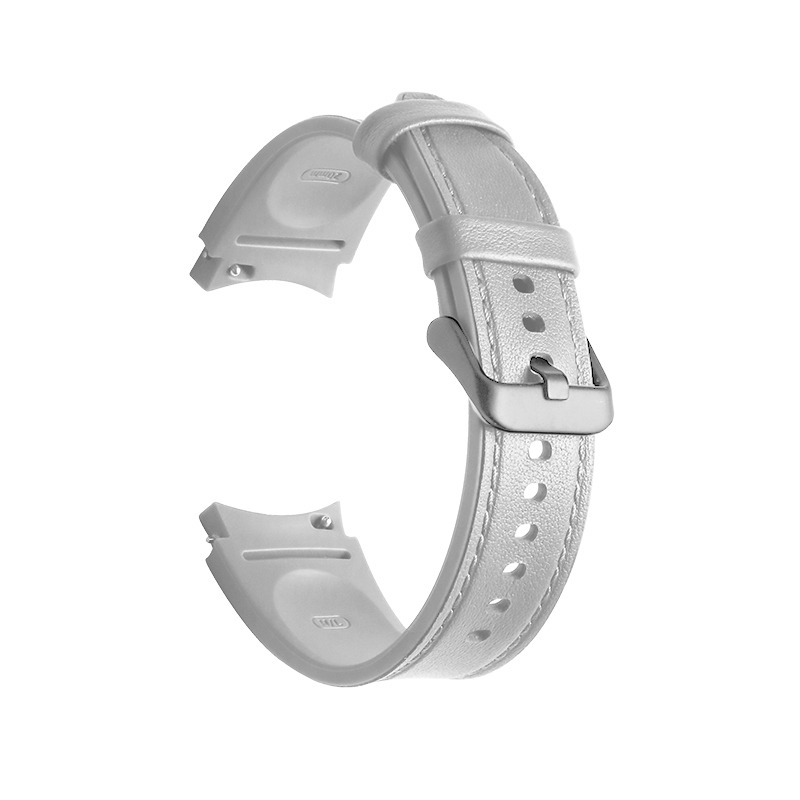 20mm Rubber Leather Watch Band Compatible with Samsung Watch Series Retro Replacement