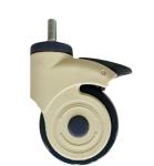 3 Inch Furniture Wheel Medical Caster Threaded Stem Plate Medical Castors
