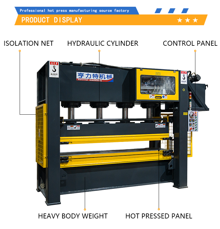 High temperature two-layer wood pressing machine for building wood veneer OSB board