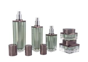 Wholesale Luxury Acrylic Cosmetic Packaging Family Set Cream Jar 30g 50g Lotion Bottle 30ml 60ml 100ml from china suppliers