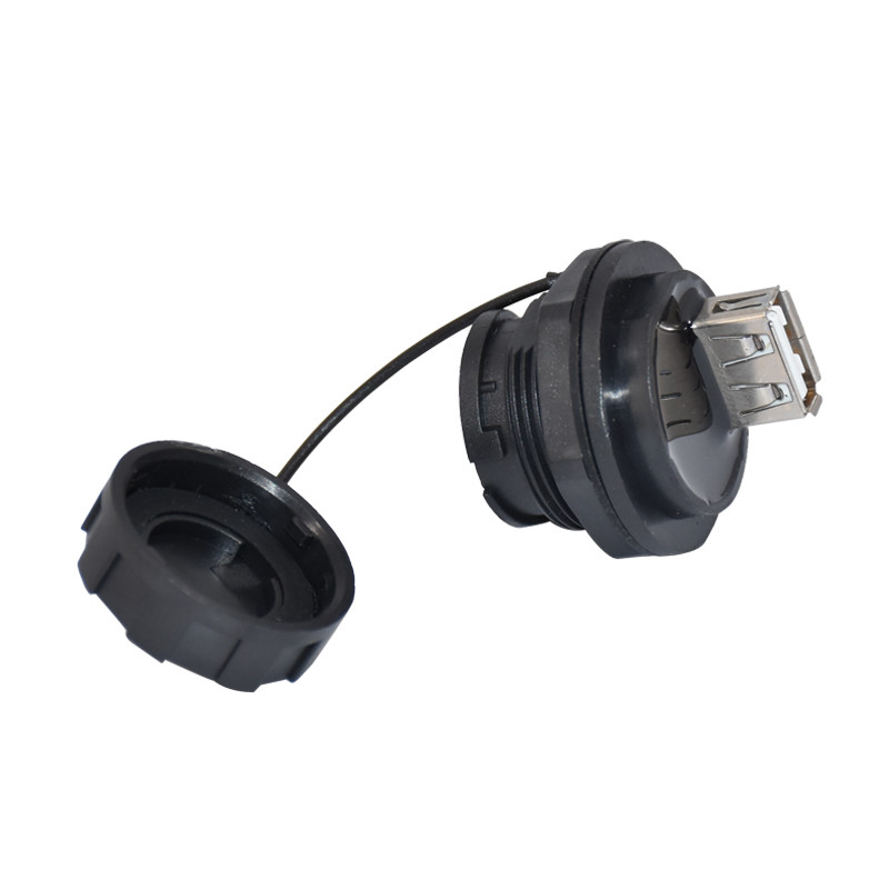 4 Pin Ethernet Connector , IP67 USB 2.0 Male Connector For Communication Equipment