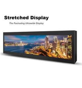 Wholesale Commercial Stretched Wall Mount Lcd Display 28 Inch 697.7 * 130.7mm For Subway from china suppliers