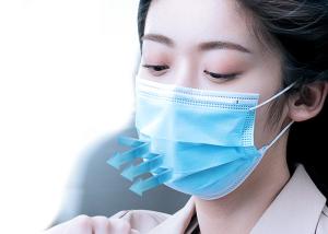 Wholesale PPE 3 Ply Earloop Disposable Non Woven Face Mask High Filtration Customized Size from china suppliers