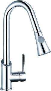 Wholesale Chrome Kitchen Sink Monobloc Taps 390Mm Height Long Lasting from china suppliers