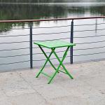 Modern Square Foldable Outdoor Table 23.6" X 28" For Coffee Study
