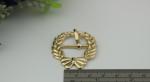 Custom hardware accessories 22 mm gold lace butterfly shape pin belt buckle for