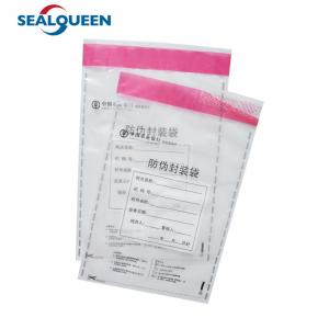 Wholesale Self Sealing Plastic Tamper Evidence Deposit Cash Bag Tamper Proof Money Bag from china suppliers