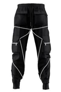 Wholesale Small Quantity Garment Manufacturer Sports Trousers Velcro Slacks With Reflective Strips from china suppliers