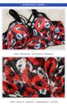 style bikini three-piece swimsuit female blouse sunscreen gather Korean version