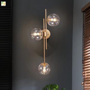 Wholesale Simple Background Decorative Glass Post Modern Wall Light For Bedroom Living Room from china suppliers
