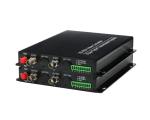 2Ch HD SDI to Fiber Video Converter add 1 Channel Outside Forward Stereo Audio 3
