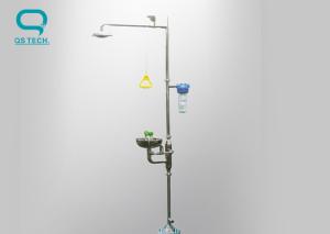 Wholesale Stainless Steel Lab Eye Wash Station With Shower Valve Customized Sizes from china suppliers