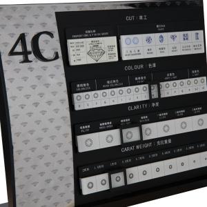 Wholesale Lightweight 4c Chart For Diamonds , Smooth Surface Diamond Color Chart from china suppliers